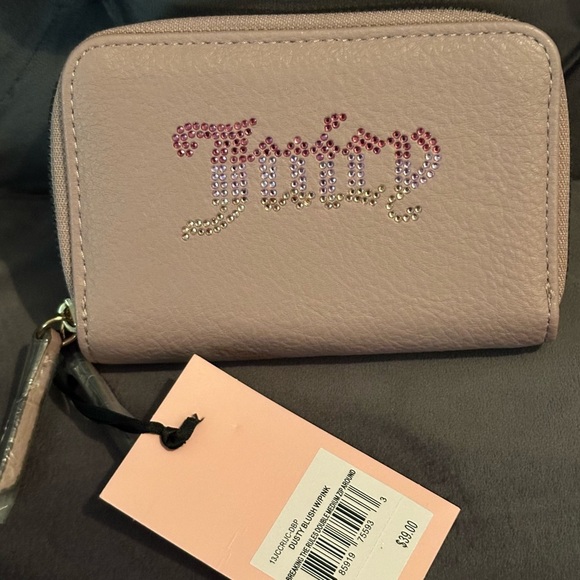 Juicy Couture Handbags - NWT Juicy Couture Liquorice dusty blush Multicompartment Bifold Wallet